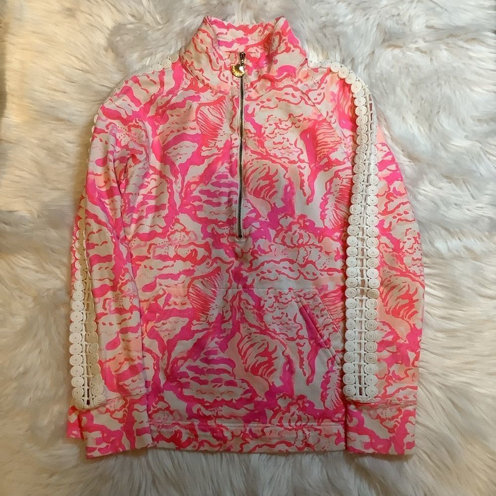 Lilly Pulitzer 3/4 zip Pink pullover.‎ - Picture 6 of 7